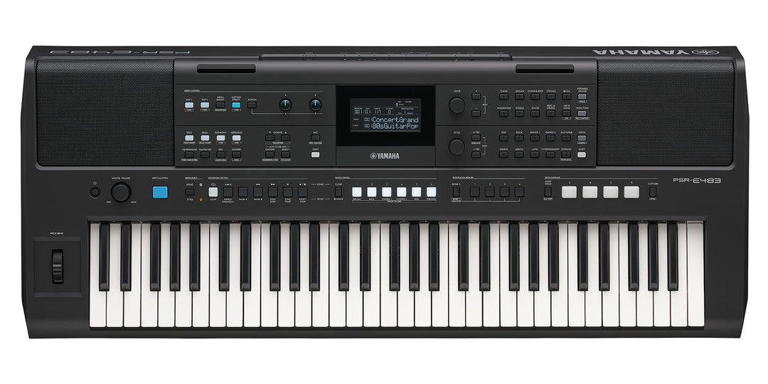 Yamaha PSR-E483 Kosketinsoittimet (musta)