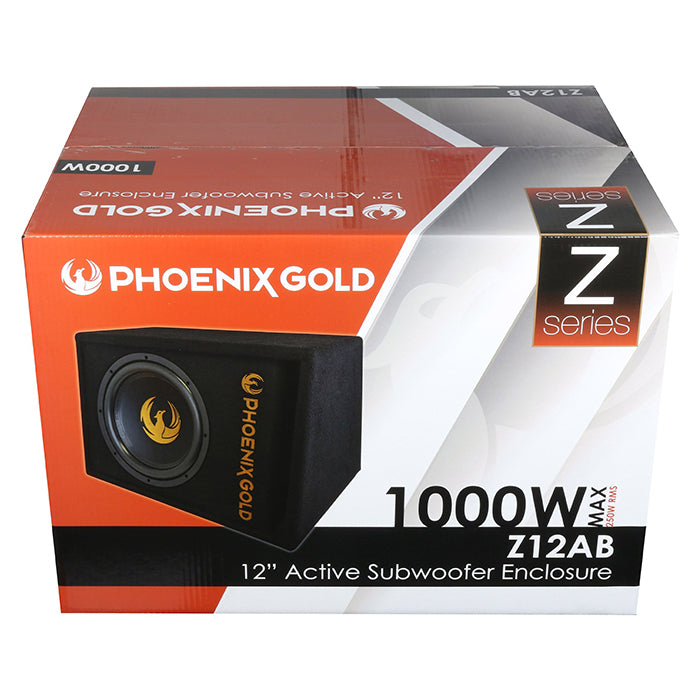 Phoenix Gold 12" aktiivinen Sub, sis. kaapelit ja kaukosäätimen