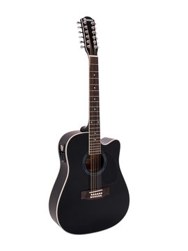 DiMavery DR-612 Western Guitar 12-string - Musta