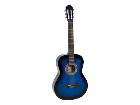 DiMavery AC-303 Klassinen espanjalainen kitara (Sininen burst)
