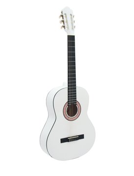 DiMavery AC-303 Klassinen espanjalainen kitara (Valkoinen)