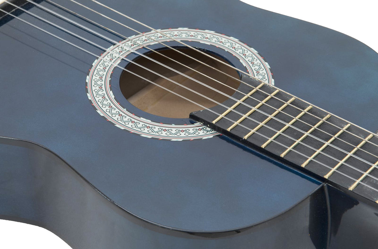 DiMavery AC-303 klassinen espanjalainen kitara 3/4, sininen