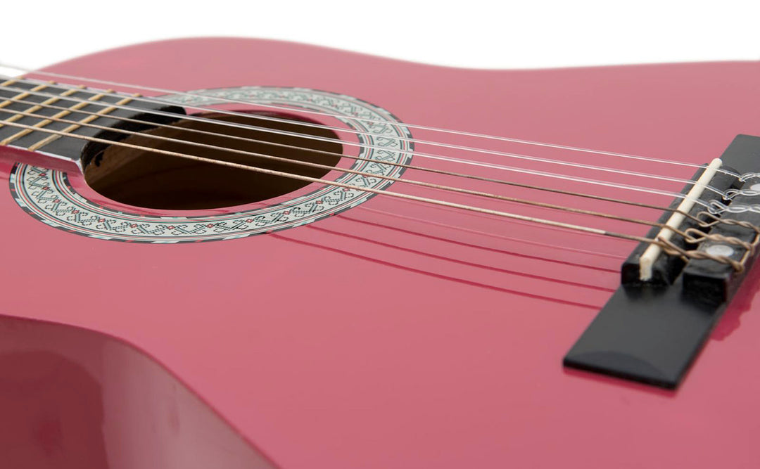 DiMavery AC-303 Klassinen espanjalainen kitara 1/2 (Pinkki)