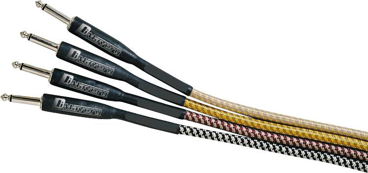 DiMavery Instrumkabel, 3m, Musta/Hopea