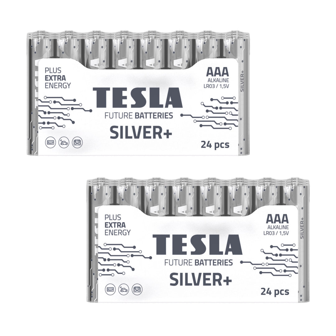 Tesla Silver+ AAA Alkaline Paristot (48 kpl)
