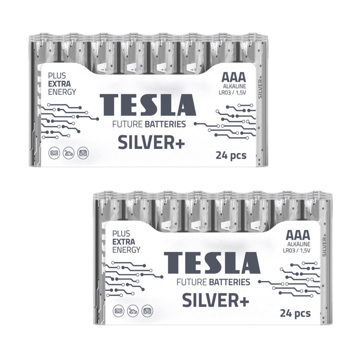 Tesla Silver+ AAA Alkaliparistot (48 kpl)