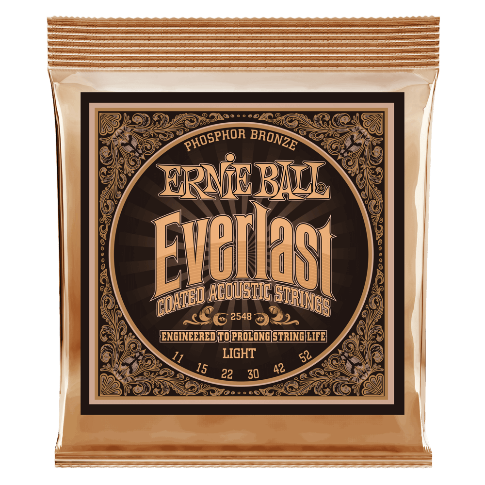 Ernie Ball Everlast päällystetyt fosforipronssiset kitarajouset (akustinen)