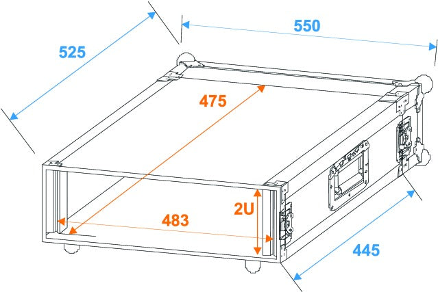 Roadinger Vahvistinteline Pro 2 yksikkö (45cm)