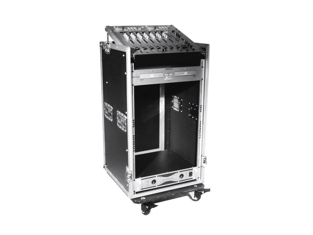 Roadinger Combo Case Pro 17U pyörillä