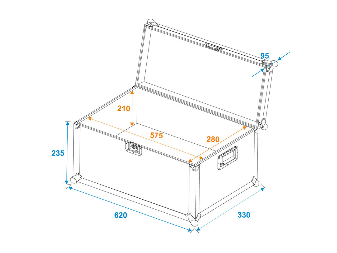ROADINGER Universal kuljetuskotelo 60x30x30cm