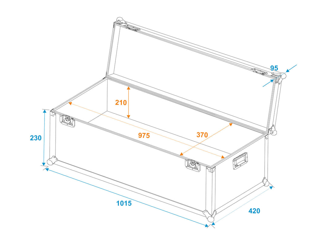 ROADINGER Universal Kuljetuskotelo 100x40x30cm