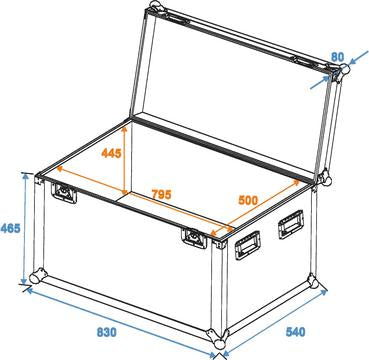 Eurolite Lentokotelo Pro (80 x 50 x 50cm)