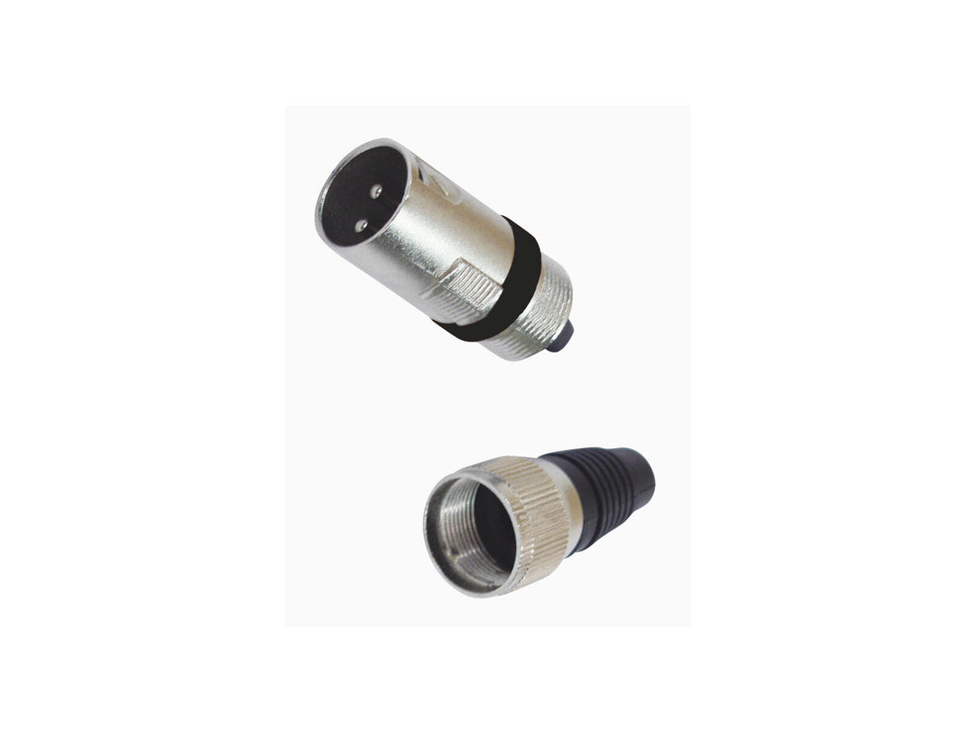 OMNITRONIC XLR-pistoke 3-napainen bk 10x