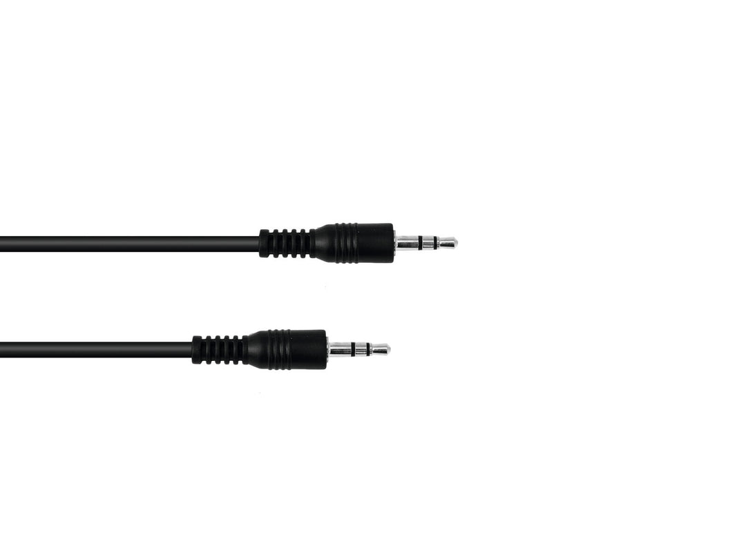 OMNITRONIC Jack-kaapeli 3.5 stereo 1.5m bk