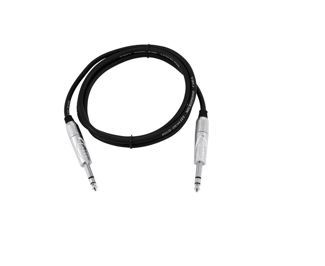 OMNITRONIC Jack-kaapeli 6.3 stereo 1m bk ROAD