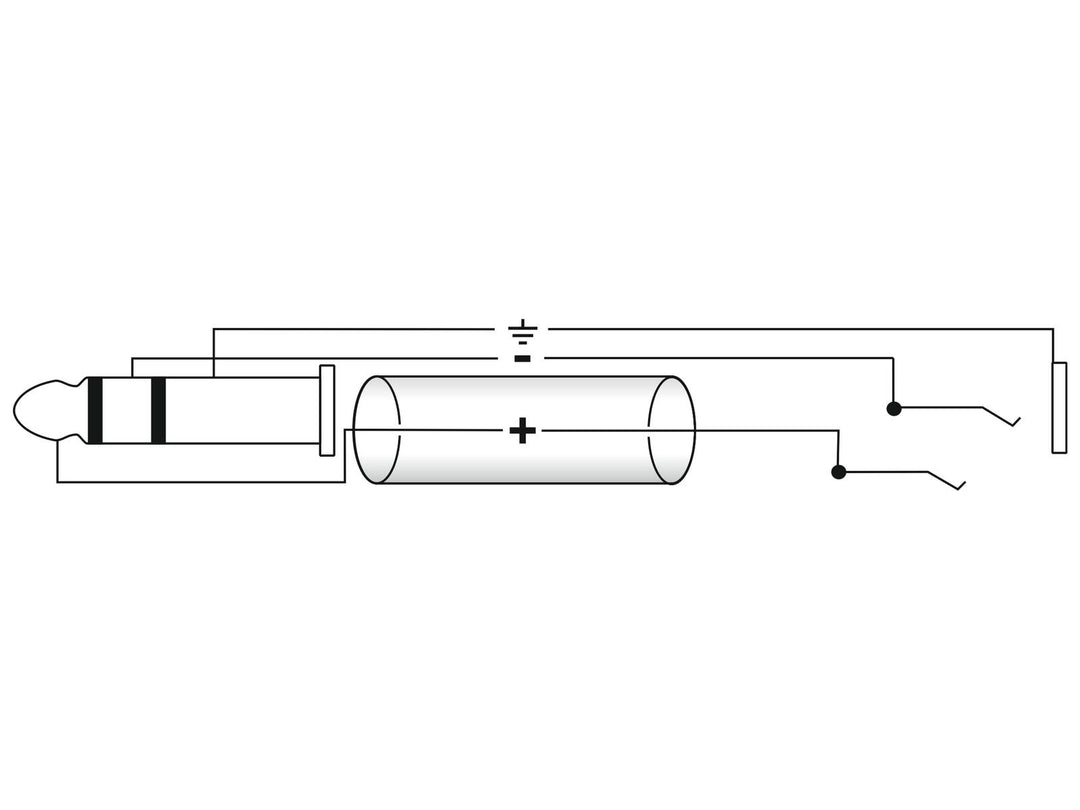 OMNITRONIC Jack-jatko 6.3 stereo 3m bk
