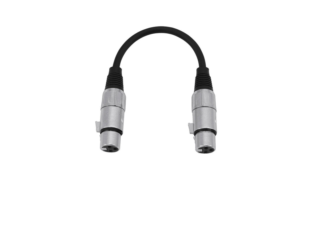OMNITRONIC Adapterikaapeli XLR(F)/XLR(F) 0.2m bk