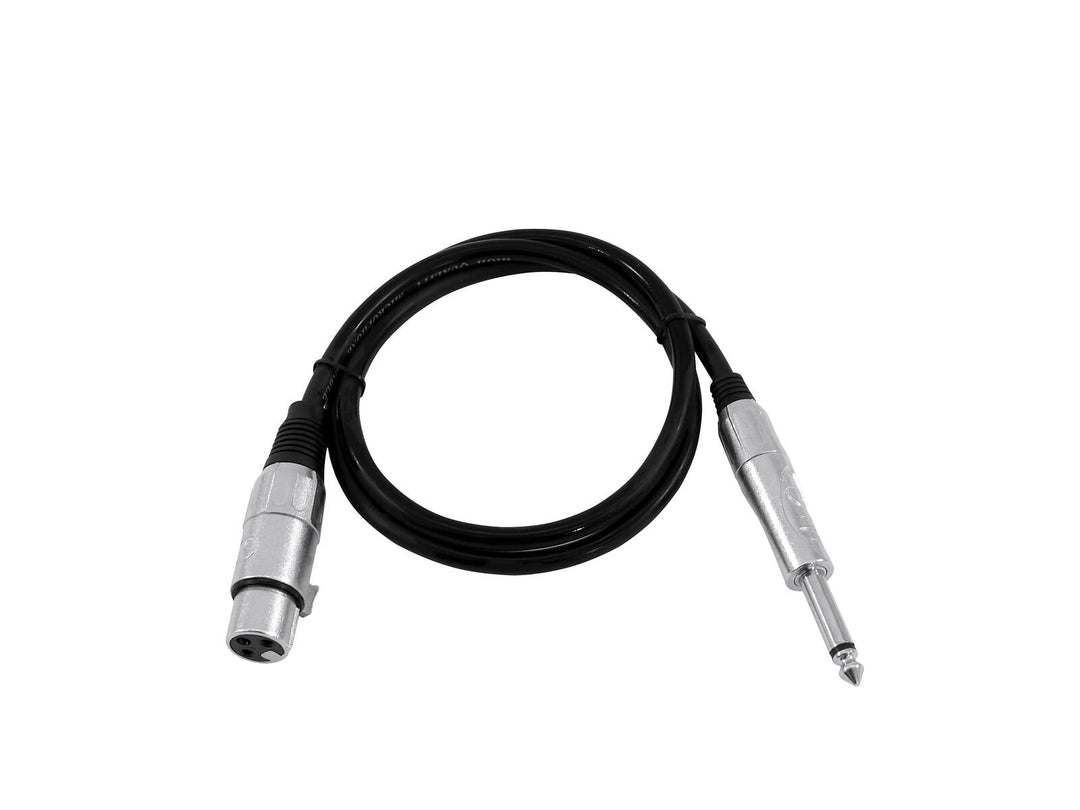 OMNITRONIC XLR(F)/mono-jakki-adapterikaapeli 0.9m bk