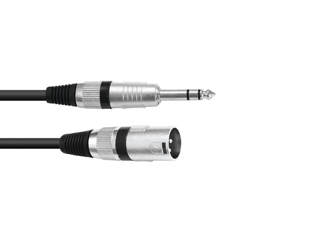 OMNITRONIC Adapterikaapeli XLR(M)/Jack stereo 2m bk