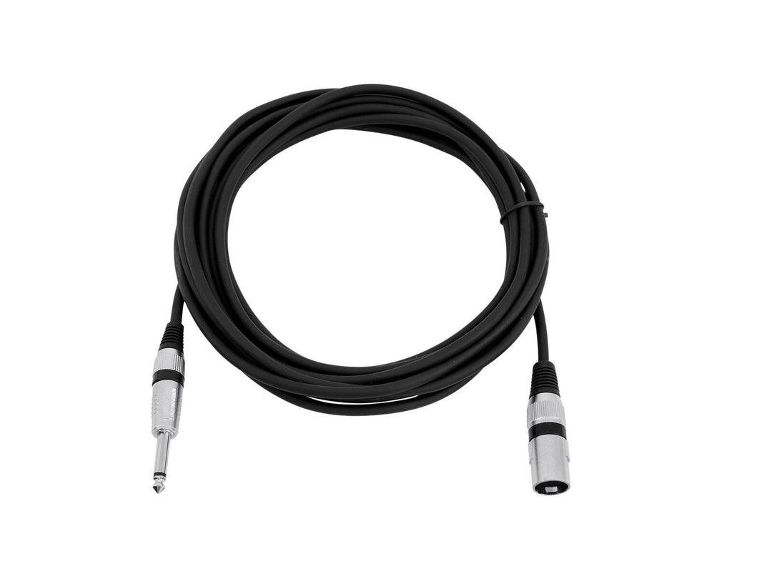 OMNITRONIC Adapterikaapeli XLR(M)/Jack mono 5m bk