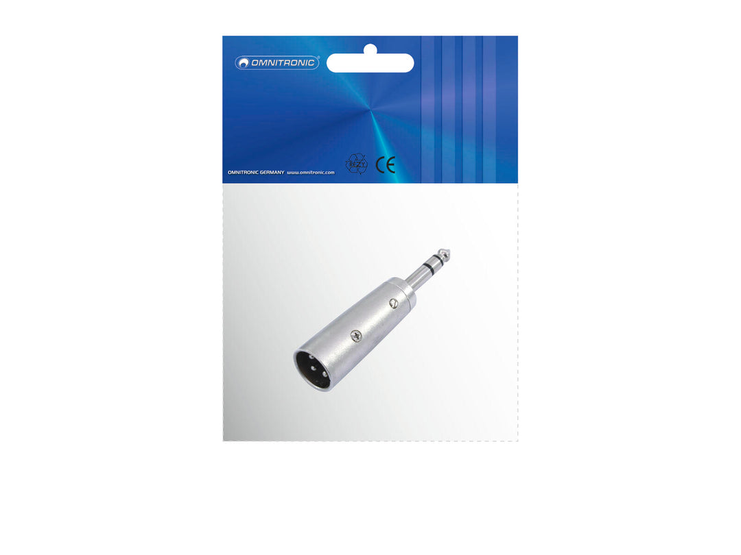 OMNITRONIC Adapteri XLR(M)/Jack(M) stereo