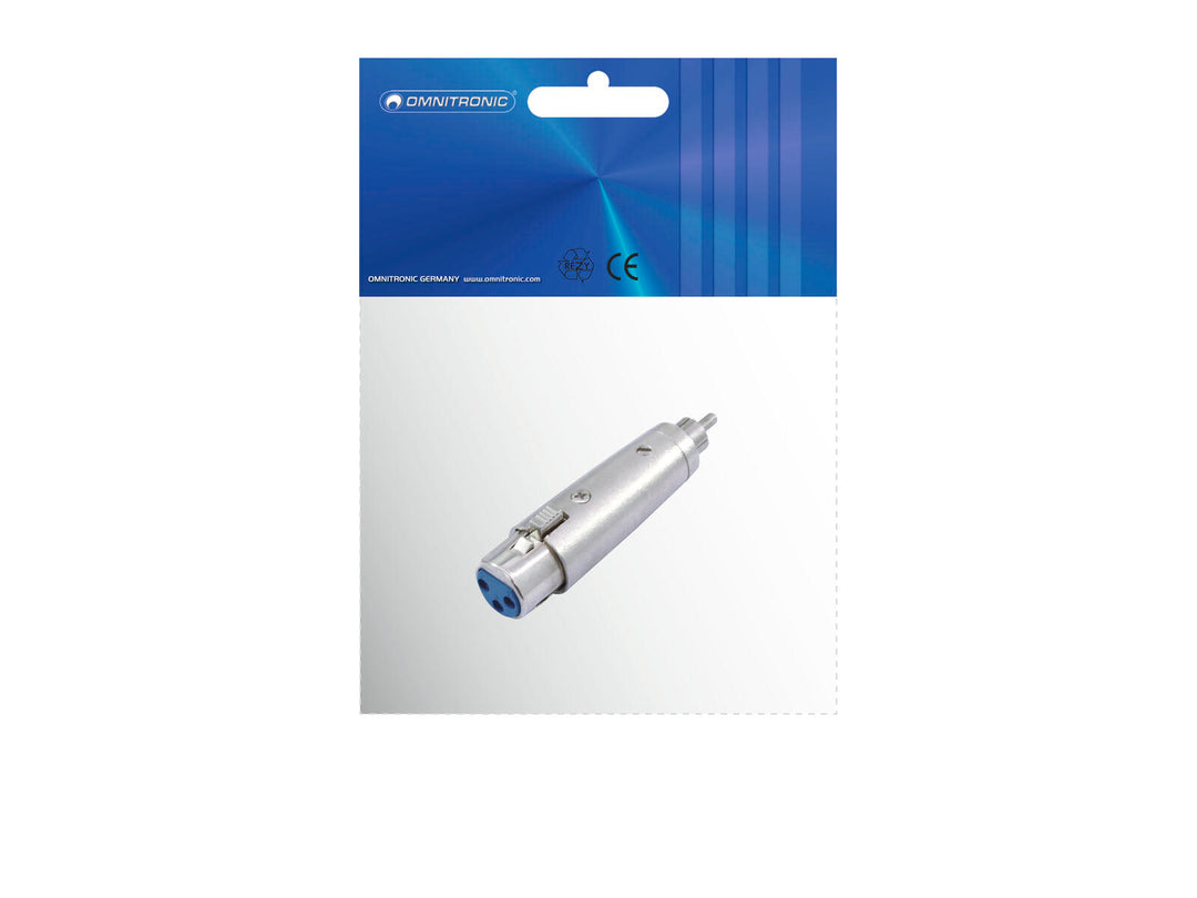 OMNITRONIC RCA(M)/XLR(F)-adapteri