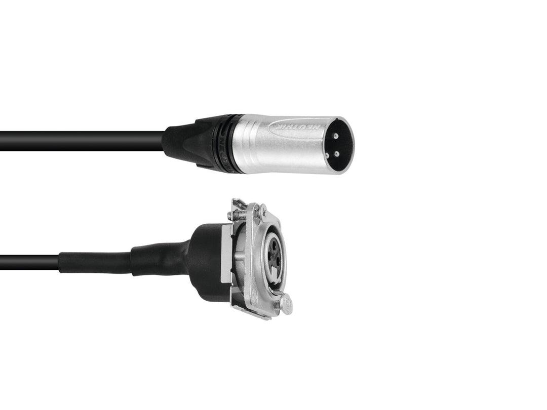 PSSO patch-kaapeli XLR(M)/XLR(F) S 1m bk