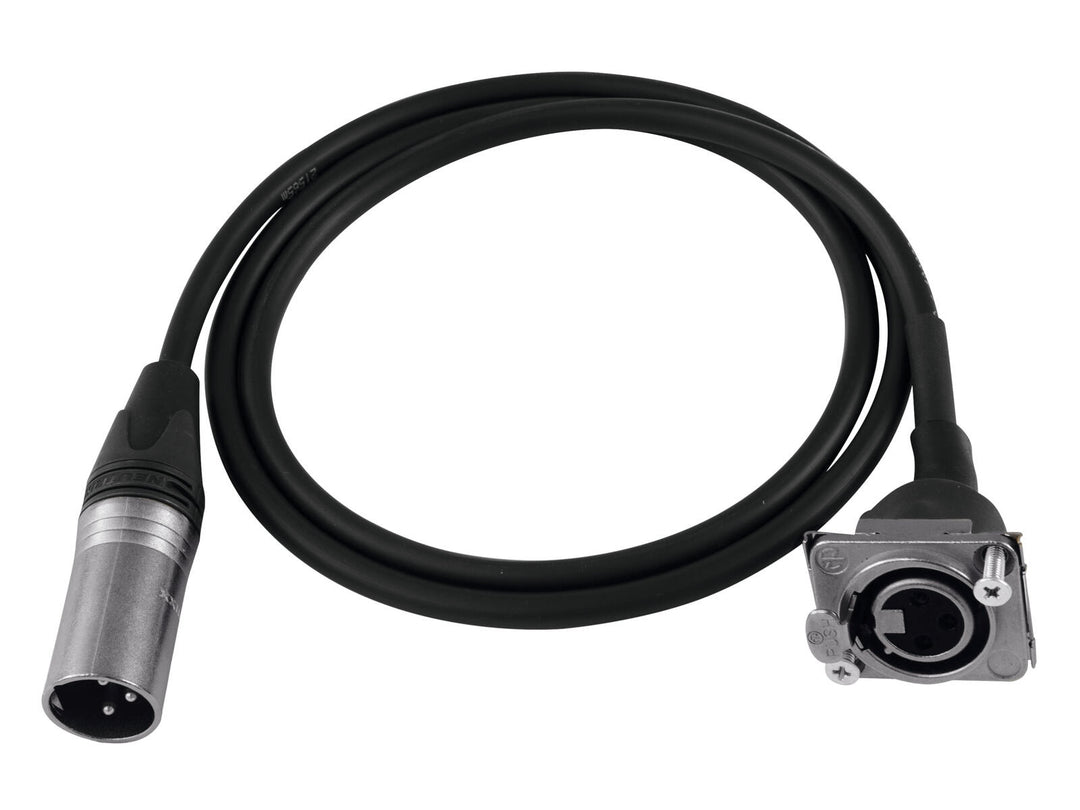 PSSO patch-kaapeli XLR(M)/XLR(F) S 1m bk