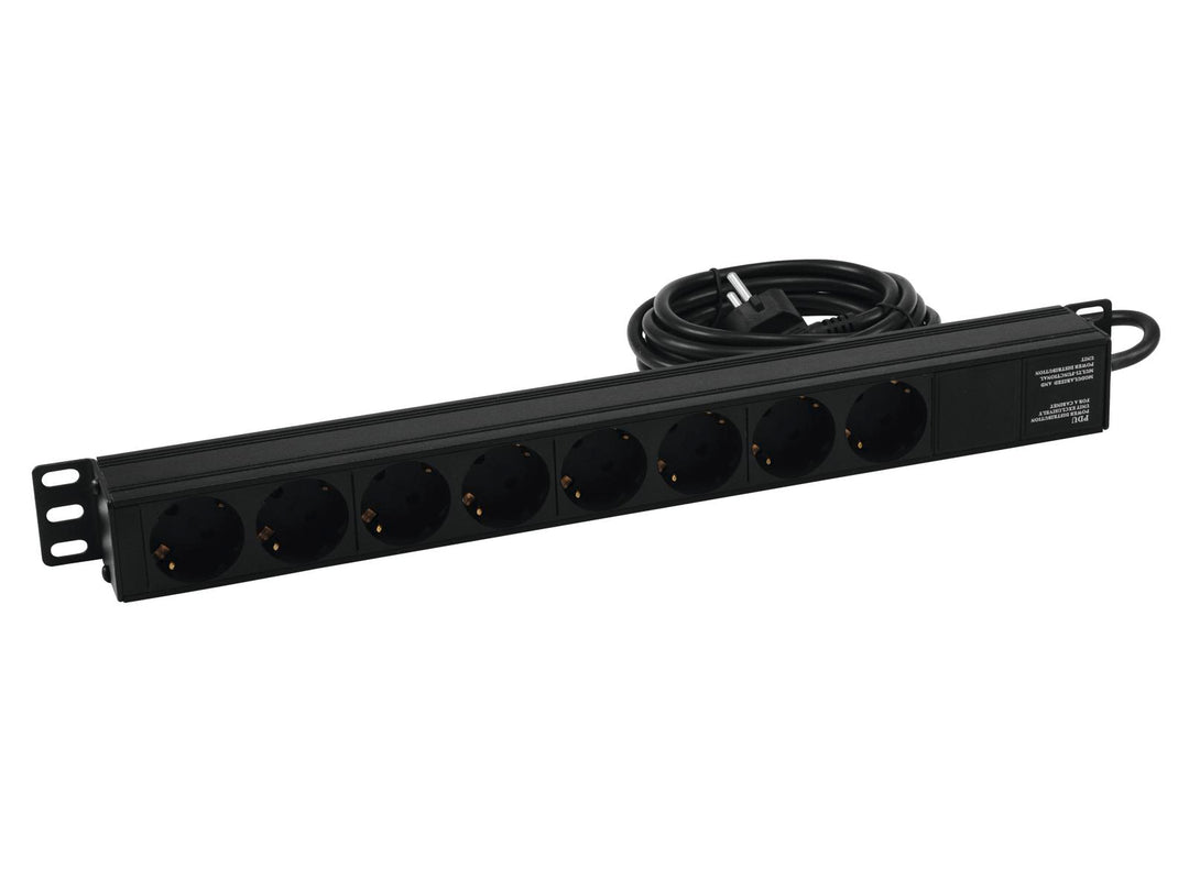 Eurolite R-19-8 1U Rack Virtajakelija (Schuko)