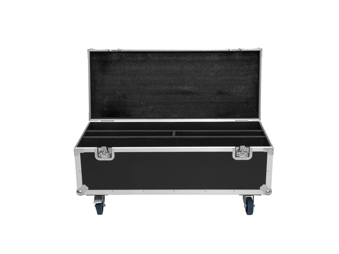 ROADINGER Flightcase 2x LED TMH Bar-S120 pyörillä