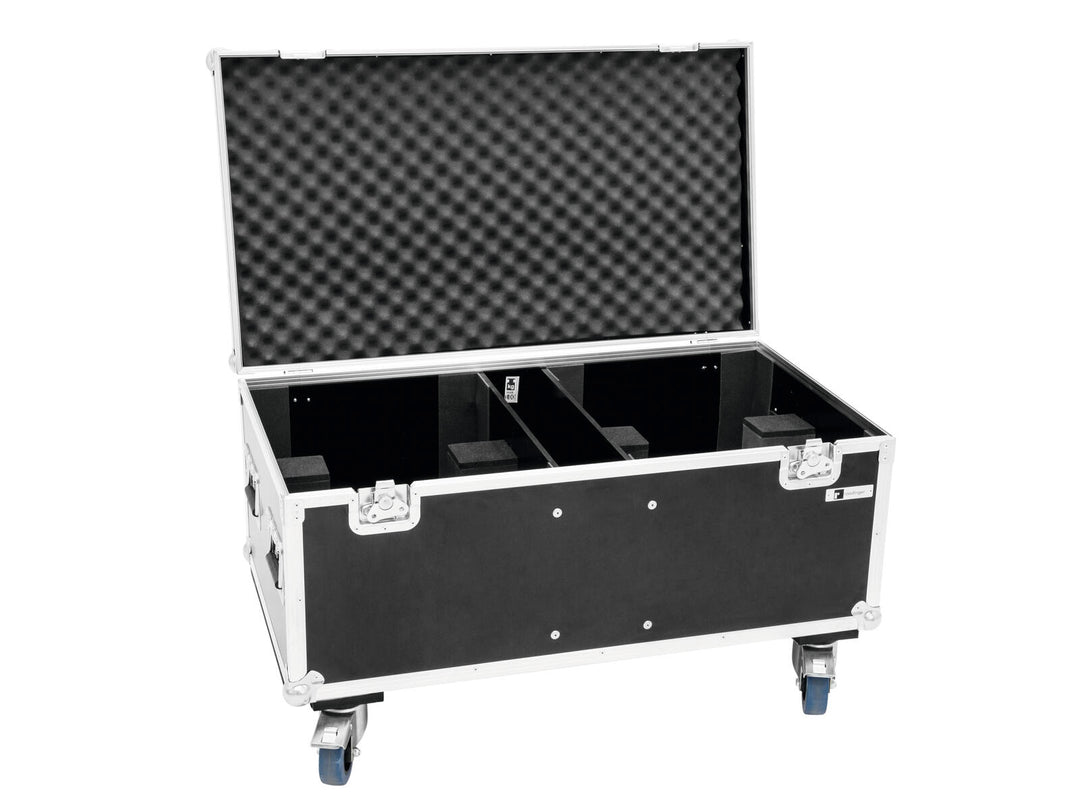 ROADINGER Flightcase 2x THA-250F pyörillä
