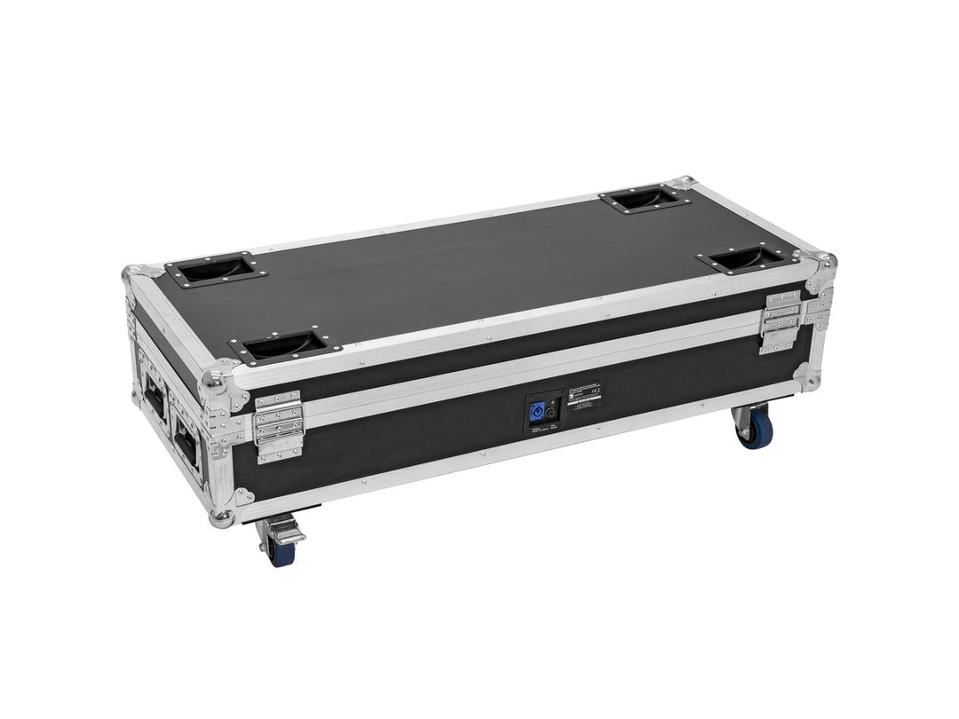 ROADINGER Flightcase 8x AKKU IP UP-4 QuickDMX lataustoiminnolla