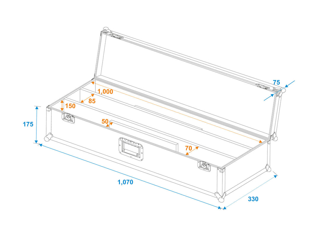 ROADINGER kuljetuslaukku 2x LED STP-7