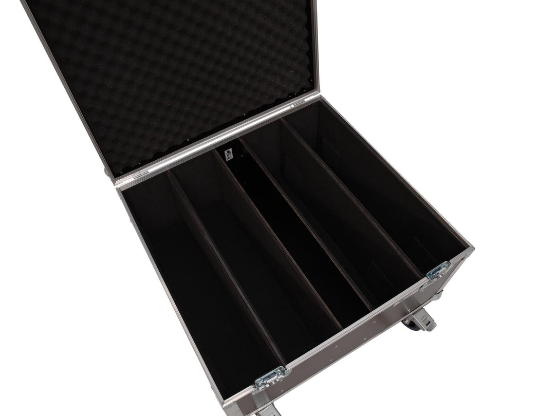 ROADINGER Flightcase 4x LED PLL-480 pyörillä