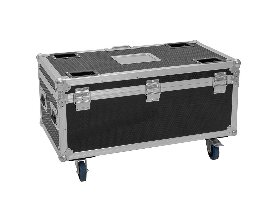 ROADINGER Flightcase 4x AKKU Multiflood IP 8x10W RGBW Wash CRMX lataustoiminnolla
