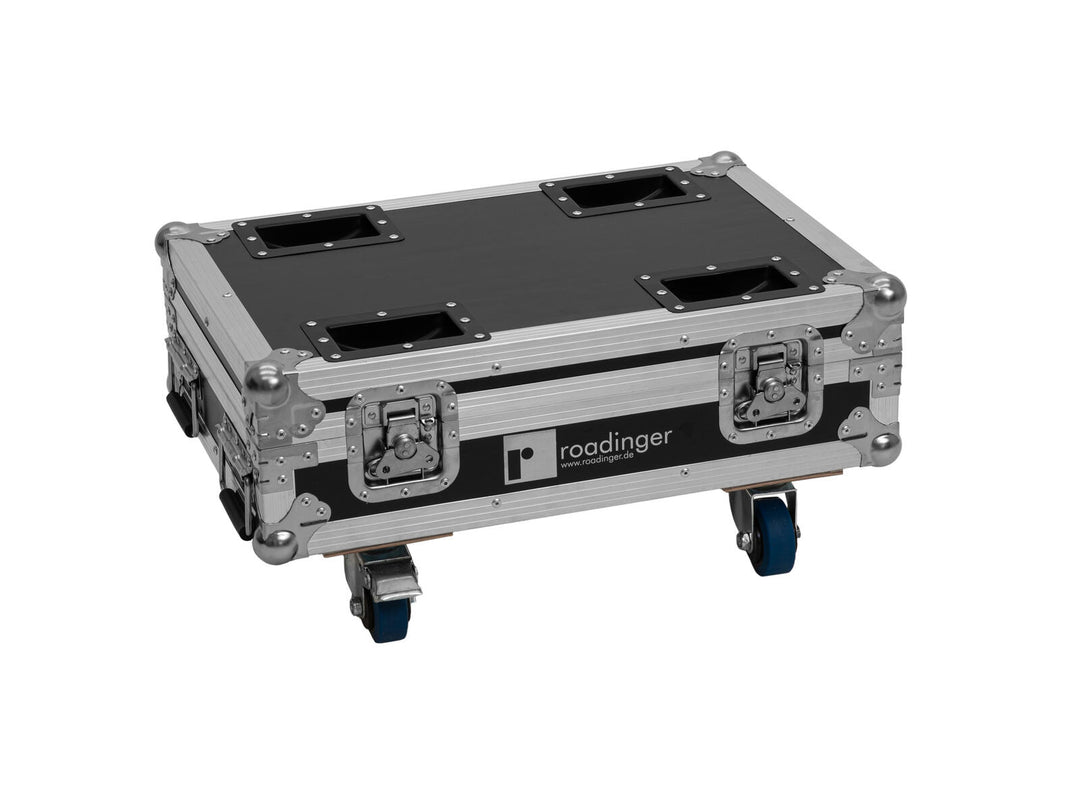 ROADINGER Flightcase 8x AKKU Mini IP UP-4 QCL Spot MK2 lataustoiminnolla