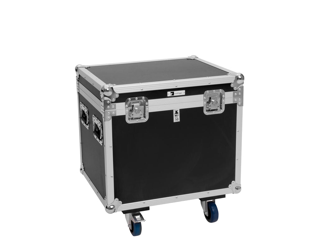 ROADINGER Flightcase 4x Pixel Matrix Panel 5x5 RGB/WW pyörillä