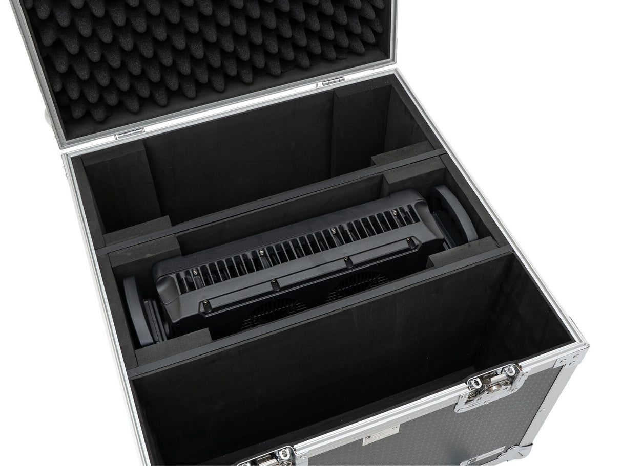 ROADINGER Flightcase PRO 2x IP Mega SWING with wheels