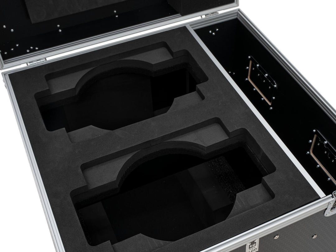 ROADINGER Flightcase PRO 2x IP TMH-W285 pyörillä