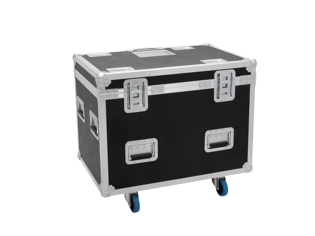 ROADINGER Flightcase HIGHLINE 4x LED IP TMH-S250/B250, pyörillä