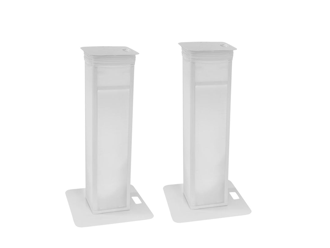 EUROLITE 2x Stage Stand säädettävä, sisältää suojan ja laukun, valkoinen