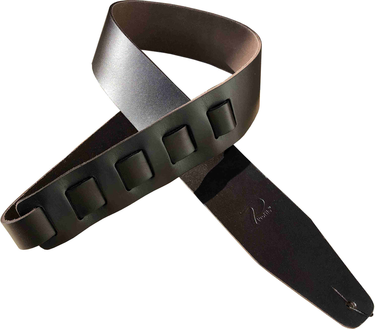 Profile STW/FPB-BK Pro italialainen nahka Kitarat hihna - Black