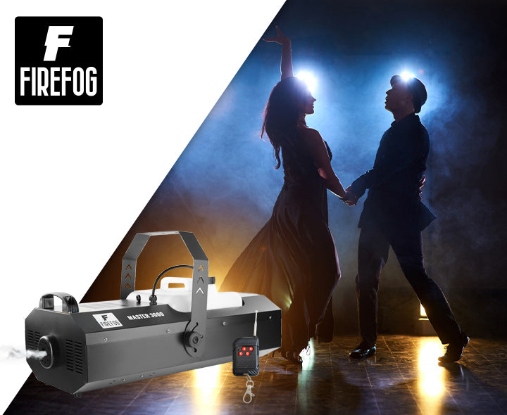 Firefog Master 3000 DMX -fog machine -paketti