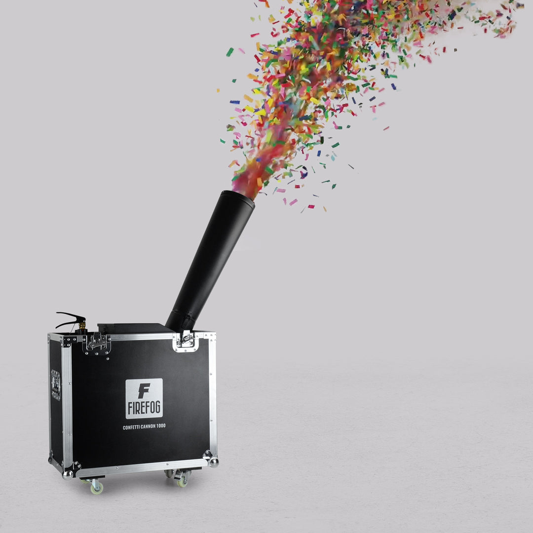 Firefog CANNON 1000+ CO2-konfettitykki case:ssa