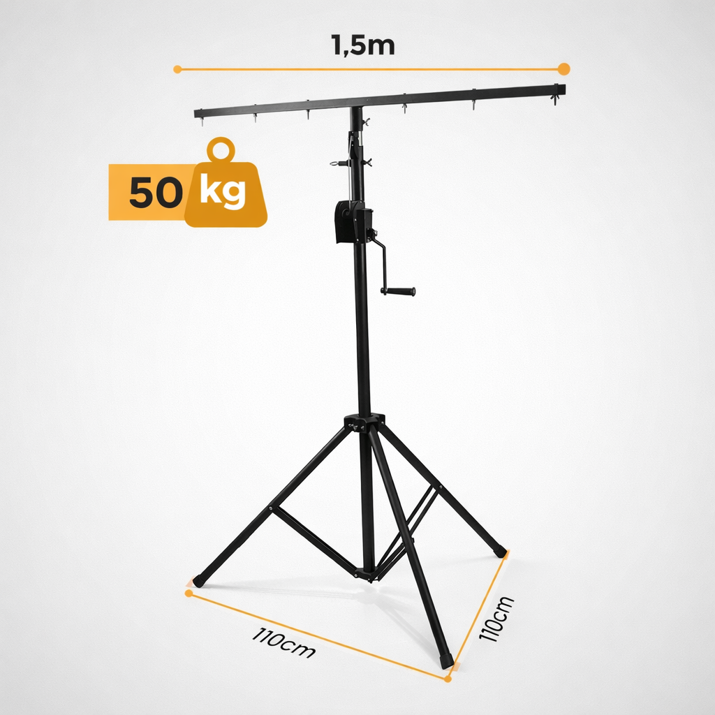 Hardman LS2 wind-up -valojalusta, 1,6–2,8 m, 50 kg