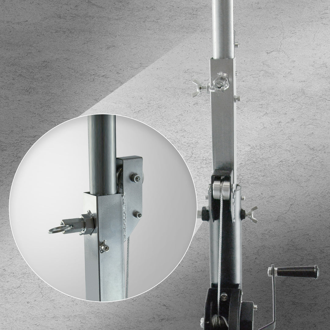 Hardman LS3 wind-up -valojalusta, 1,7–4,3 m, 65 kg