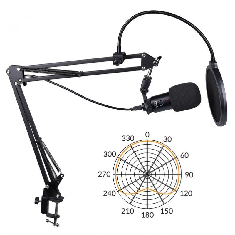 DNA USB Mikrotonit med Boom Arm og Popfilter