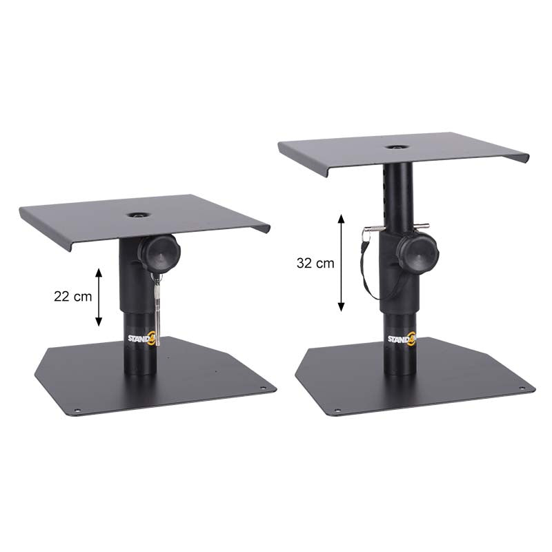Monitor Stands (2 stk.) Säädettävät jalustat studiomonitoreille