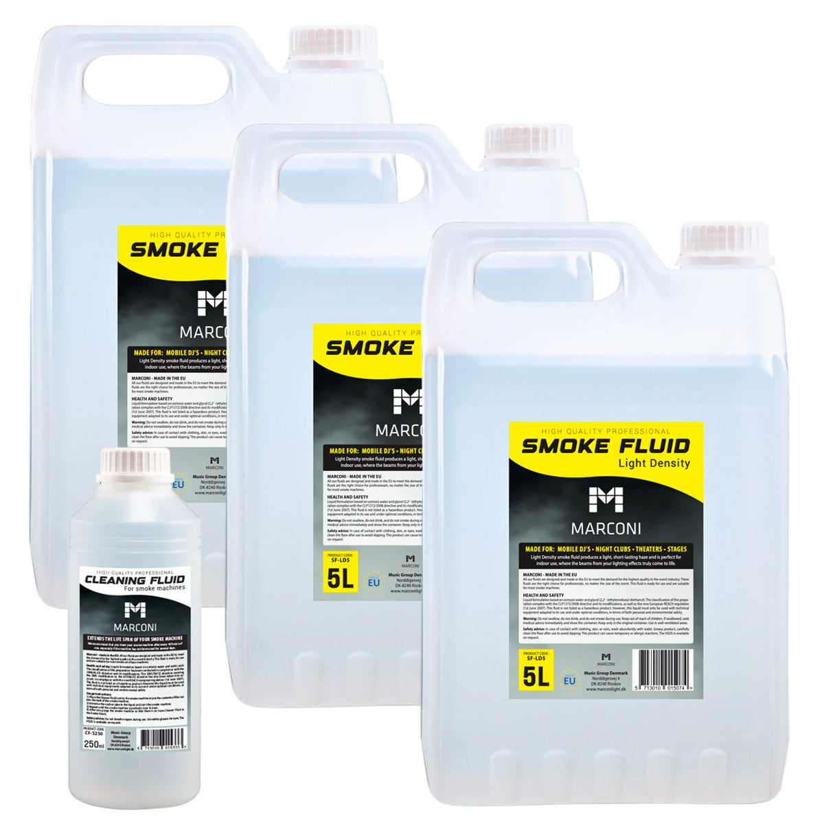 3 x 5L Savuneste (Light tiheys) + 250ml puhdistusneste