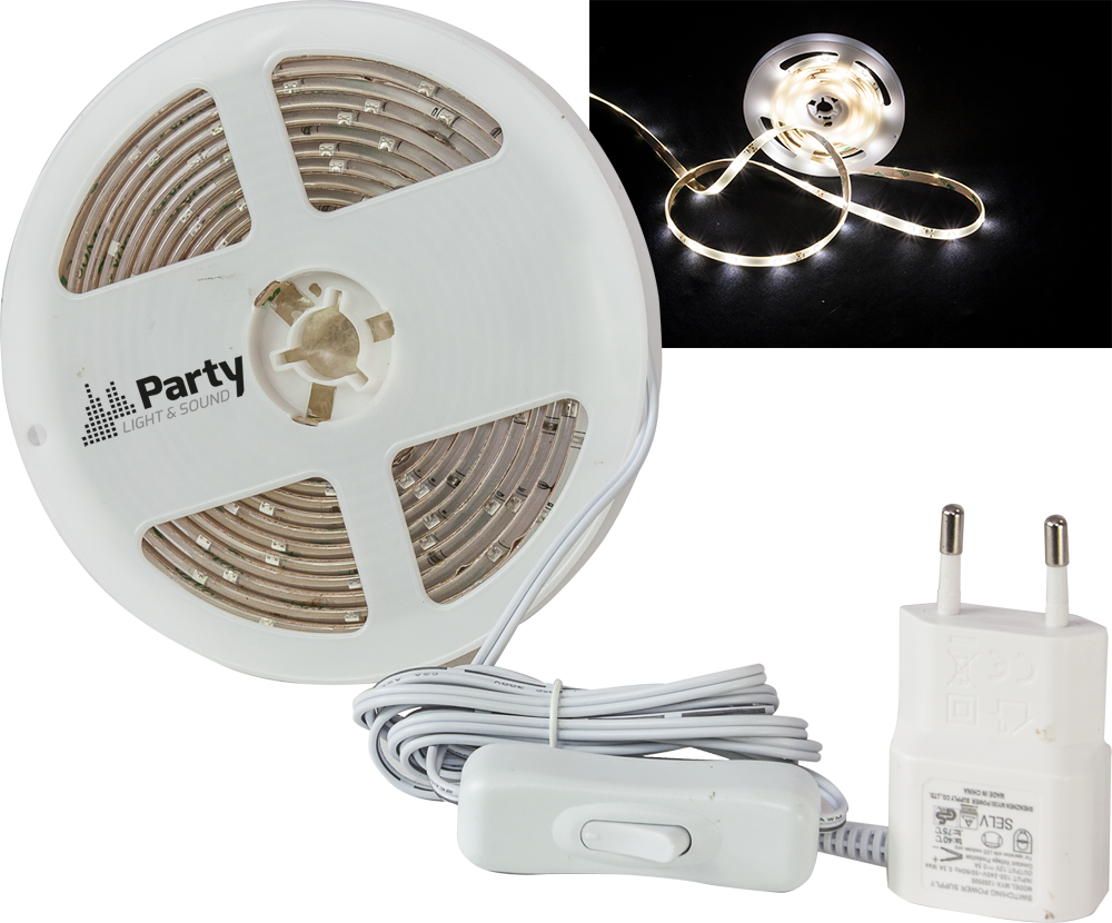 LED-nauha 3 metriä -Valkoinen